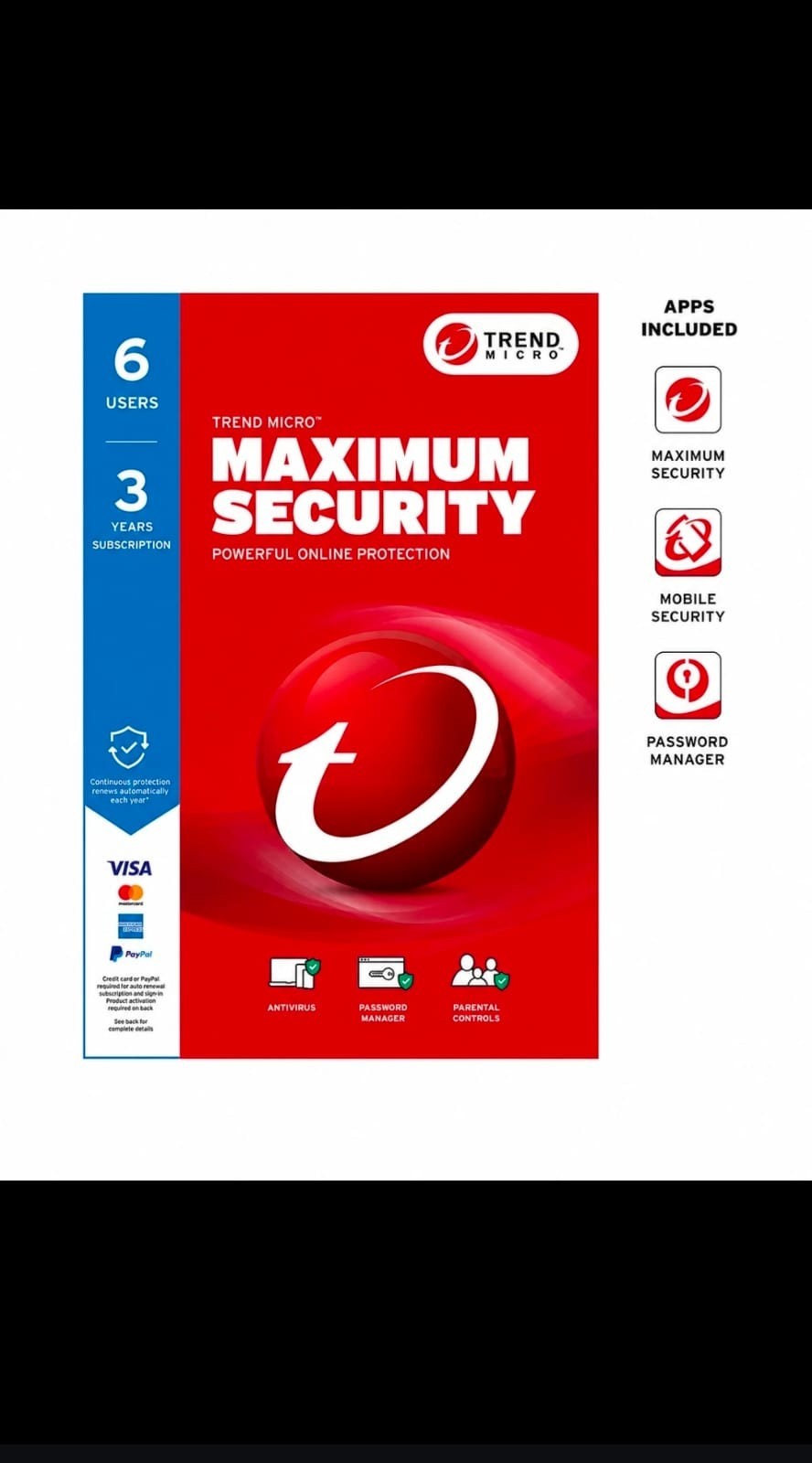 Trend Micro Maximum Security 2026 - 6 Device 3 Years - Fast Delivery