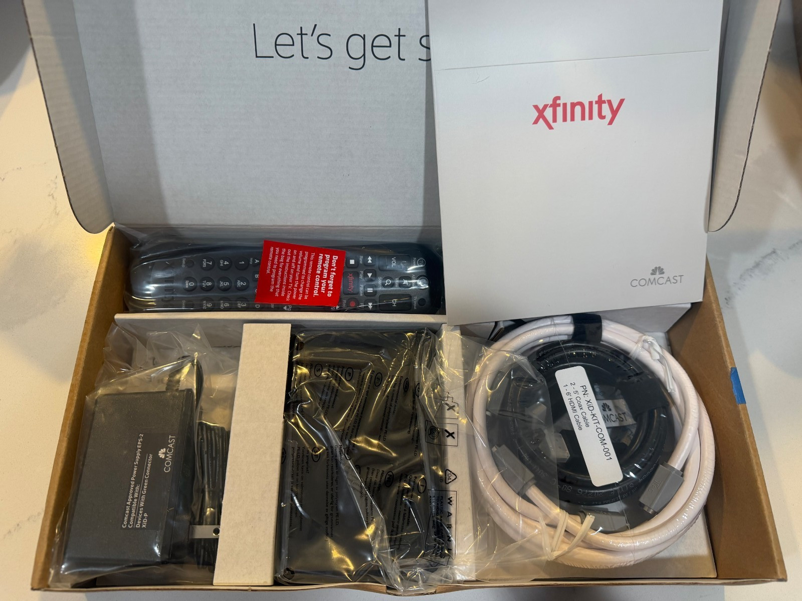 Xfinity / Comcast Self-Installation Kit for a Digital Transport Adapter