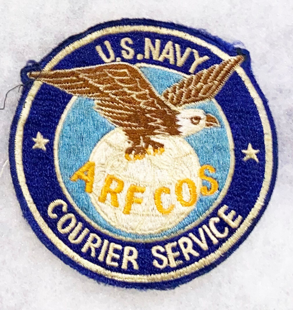 Vietnam Era US Navy ARFCOS Navy Courier Service Japanese Made Squadron Patc