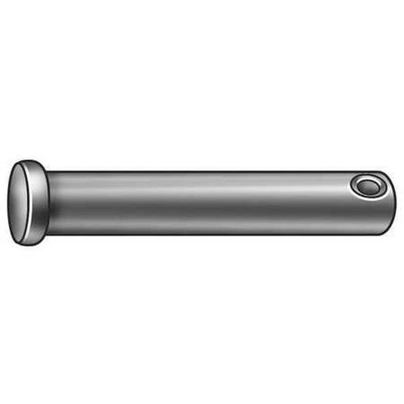 Clevis Pin, Std, Steel, Zinc Plated, 1x5 in
