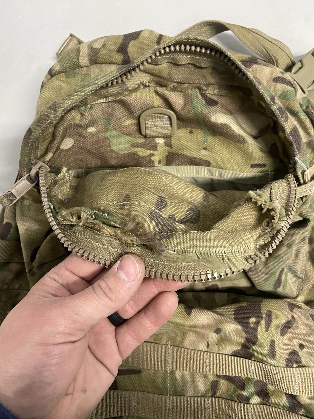 USGI Molle 2 OCP Complete Medium Rucksack Minus Frame No Frame Repaired