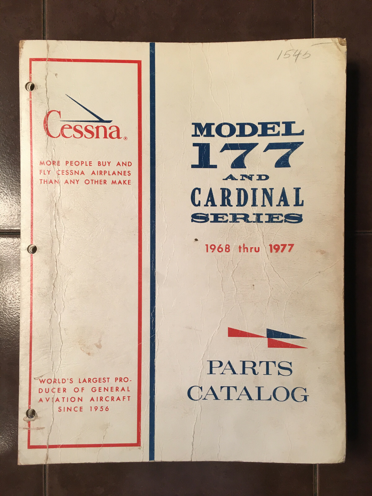 1968-1977 Cessna Aircraft Co., Model 177, 177A & 177B Cardinal Parts Manual