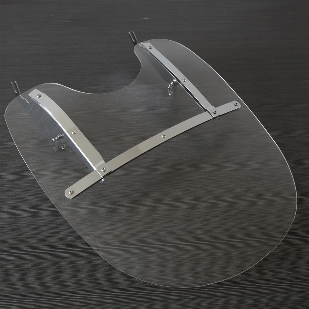 26''X23'' Detachable Windshield For Harley Heritage Softail Fat Boy Clear 00-17