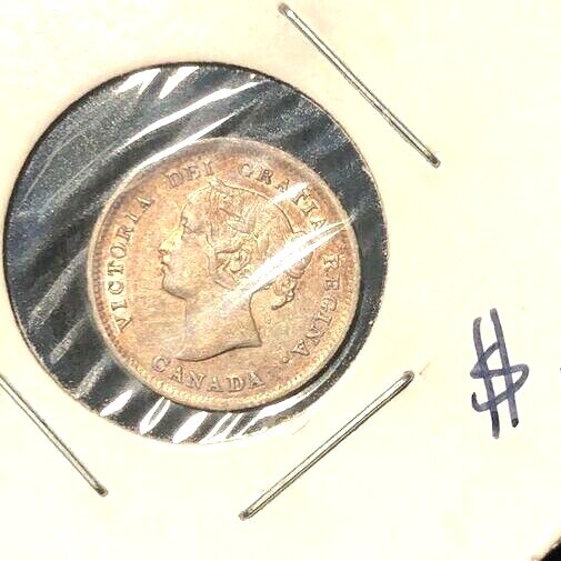 Canada  1898  five cents  KM 2  XF/AU (1)