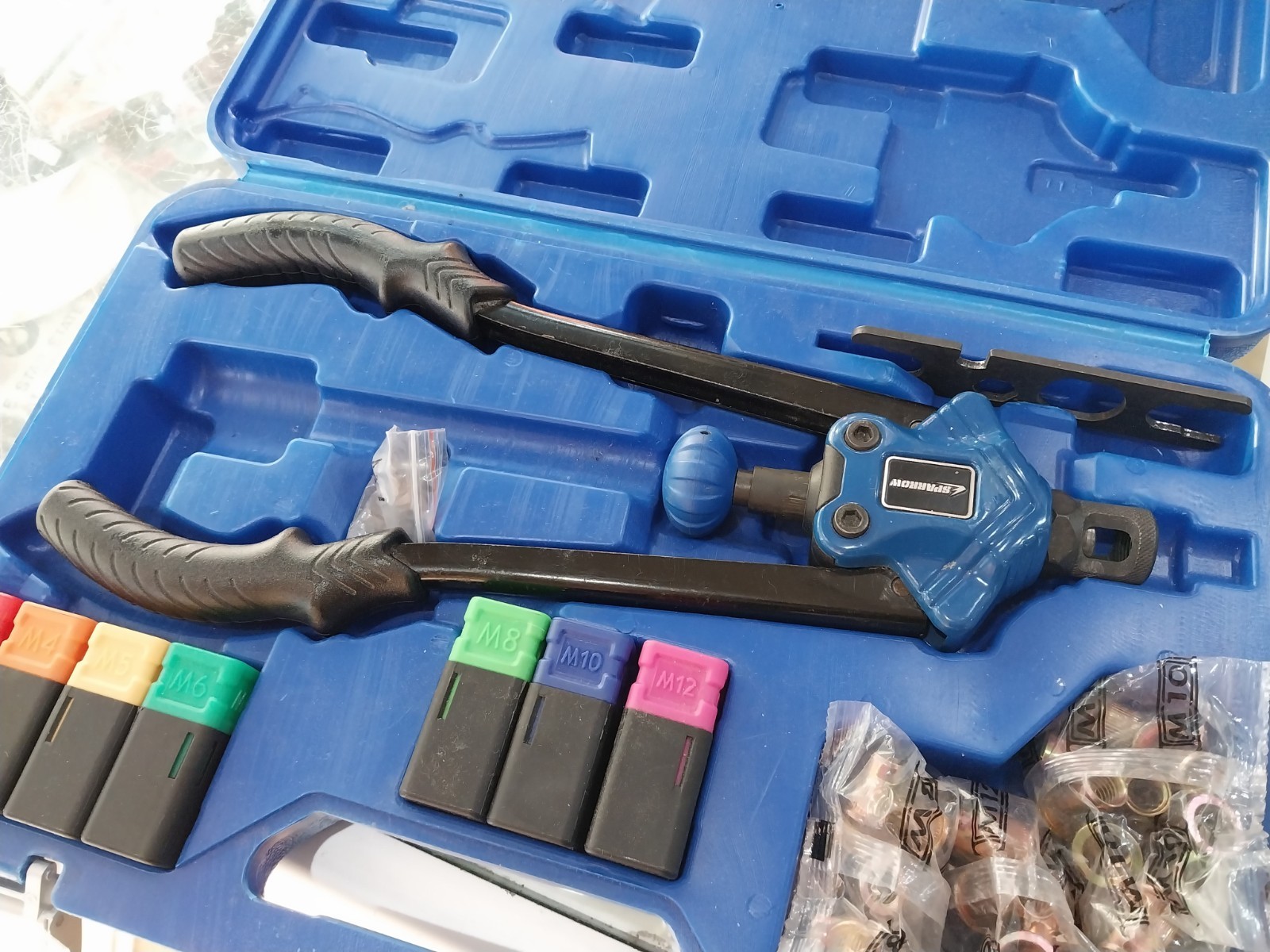 Hand Nut Riveter Riveting Kit Tool Nut Sert Tool Fastener M3 - M10