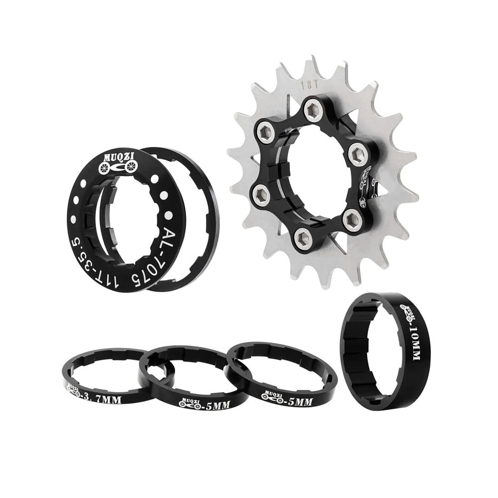 Single Speed Conversion Kit 13T-22T Cassette Spacers Bike Cycling Component