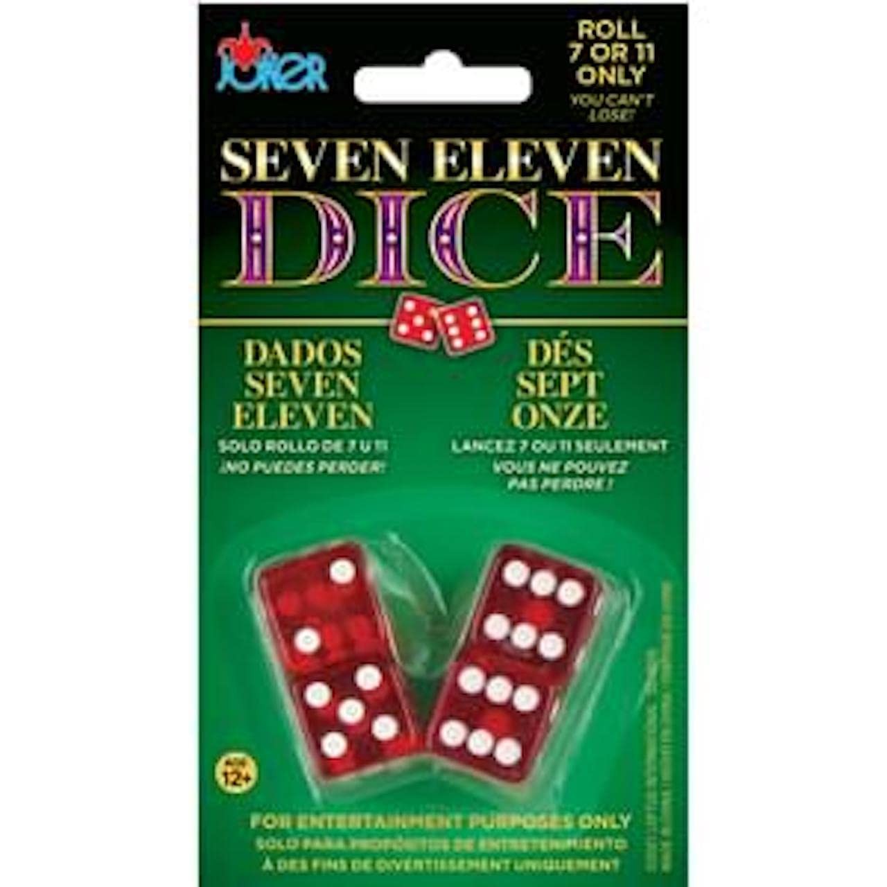 Magic Double Set Trick 7-11 Everytime Dice 0.63 inches