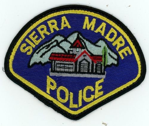 CALIFORNIA CA SIERRA MADRE POLICE NICE SHOULDER PATCH SHERIFF