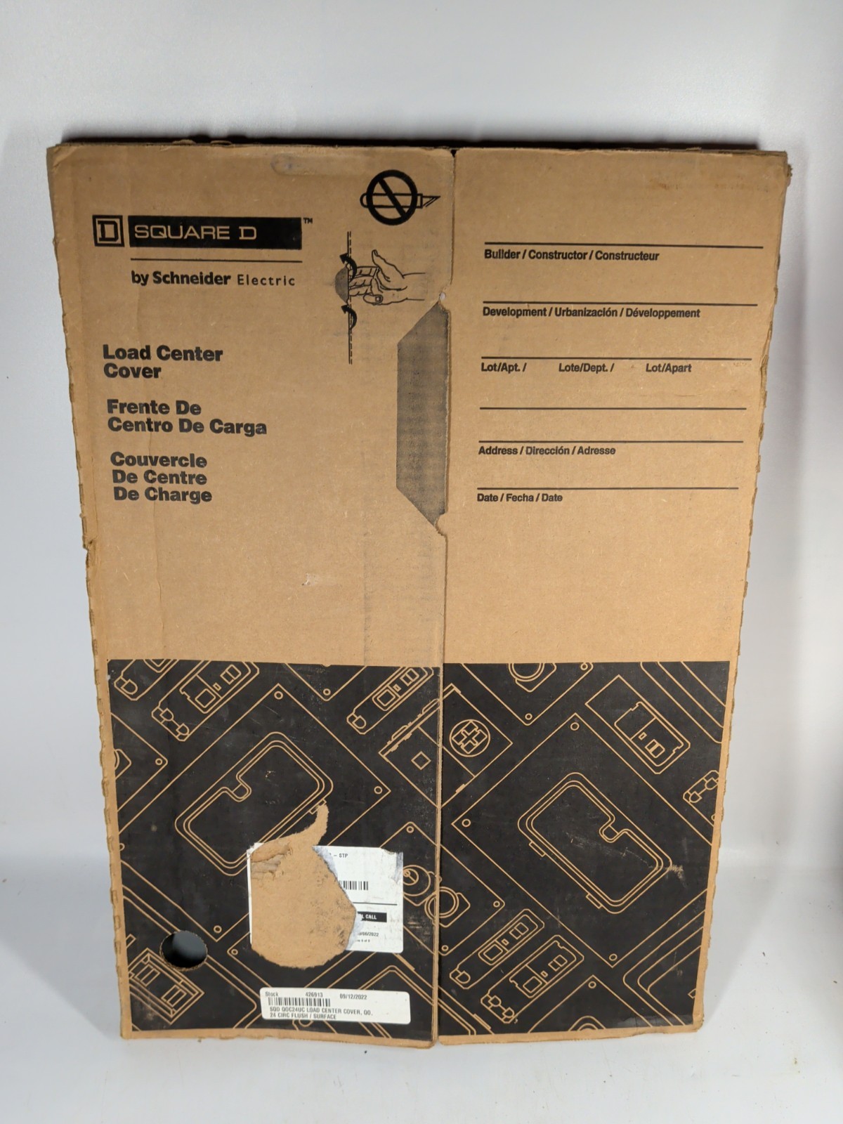Square D QOC24UC Load Center Cover
