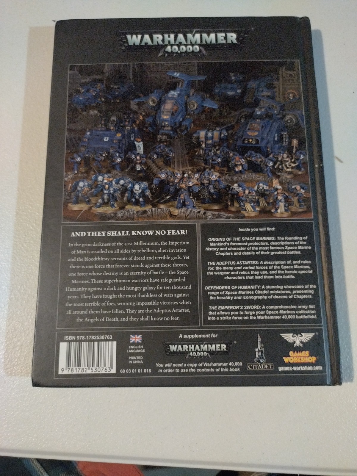 Warhammer 40K Space Marines Codex Hardcover 2012 Games Workshop