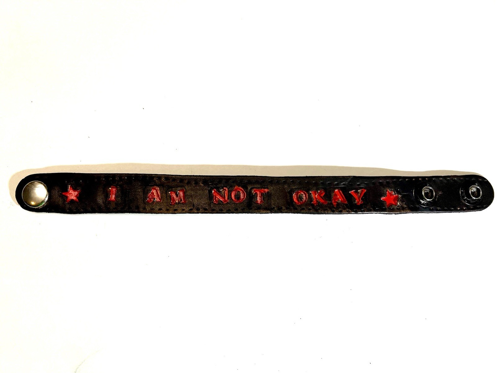 I Am Not Okay Leather Bracelet Tandy