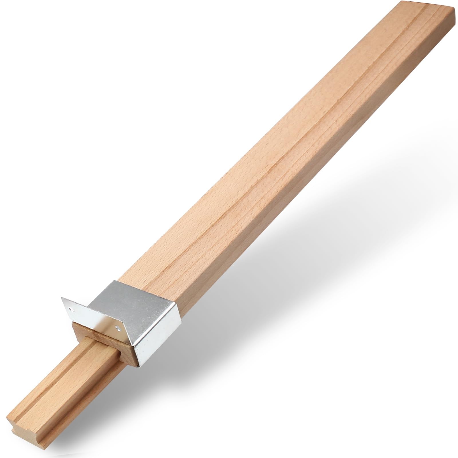 1 Pack Wooden Drawer Slides Bottom Mount - 16 Inch Classic Center Guide Track...