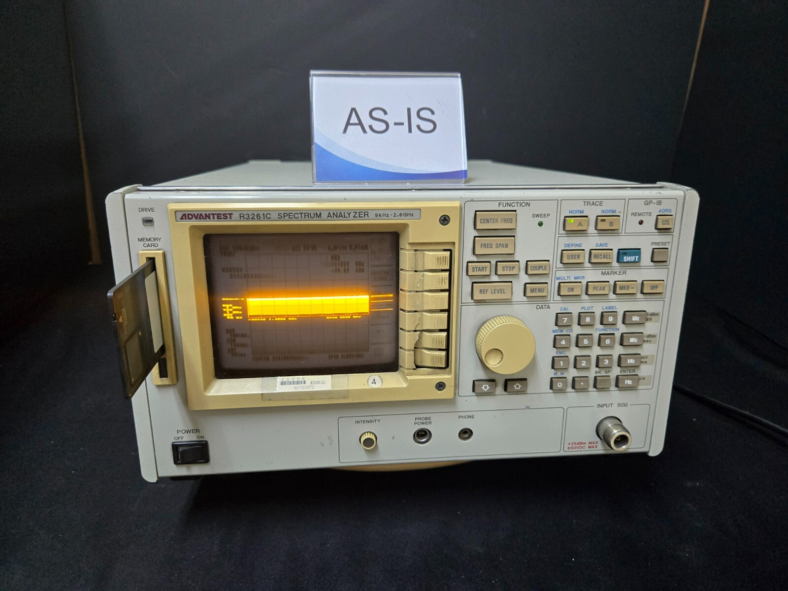 Advantest R3261C : Spectrum Analyzer, 9 kHz to 2.6 GHz AS-IS (0072)