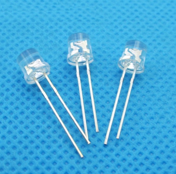 100PCS F5 5MM FLAT TOP LED RED SUPER BRIGHT Wide Angle Leds Lamps