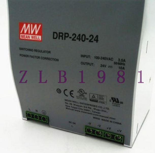 ONE NEW MW rail mounted power supply DRP-240-24 240W 24V10A