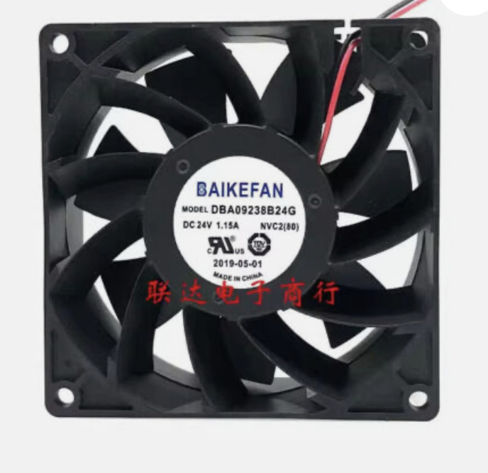 1pcs DBA09238B24G 24V 1.15A 9238 2-wire double ball bearing cooling fan#amkp