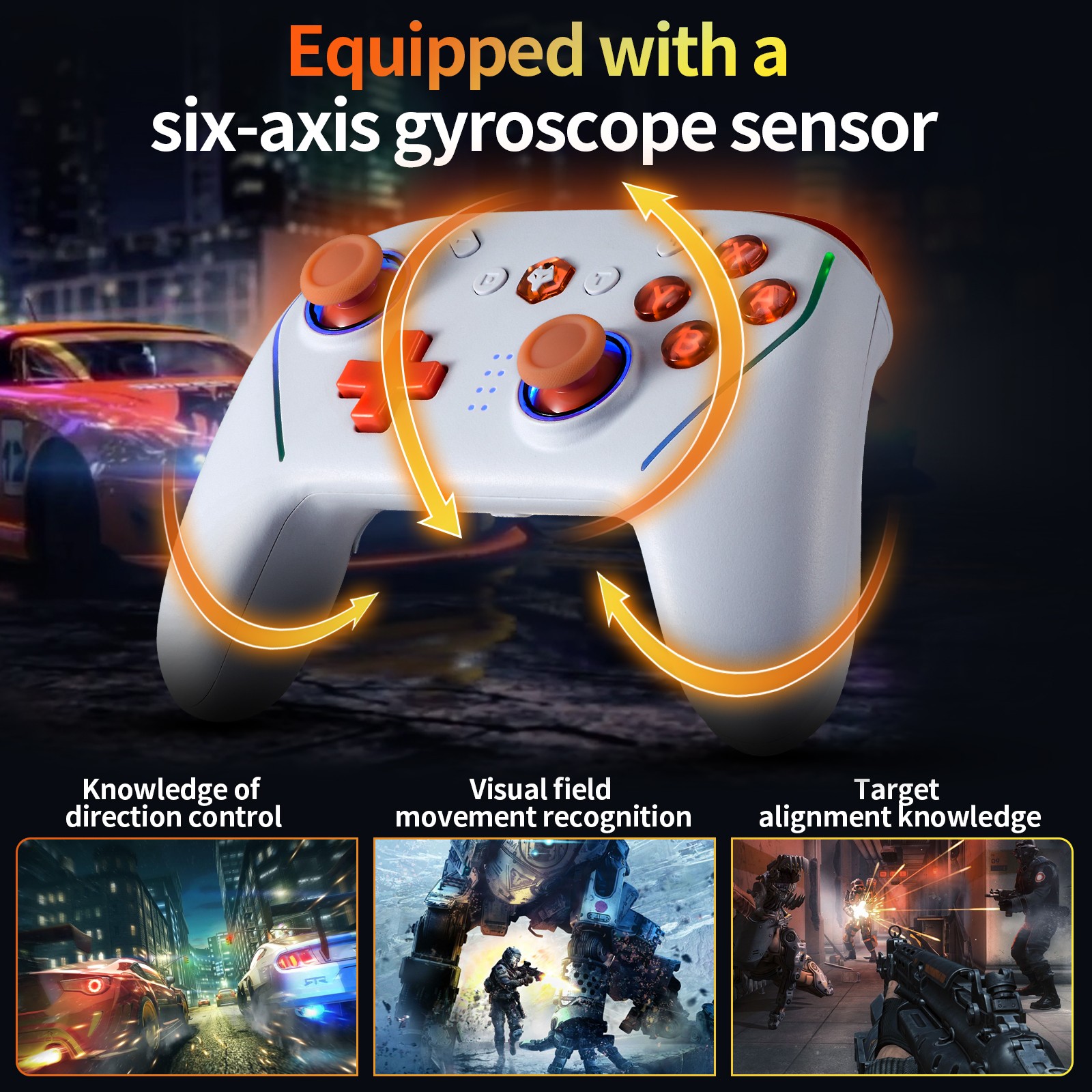 APP Control Wireless game Controller w/NFC TURBO For Switch 2 PC IOS Android