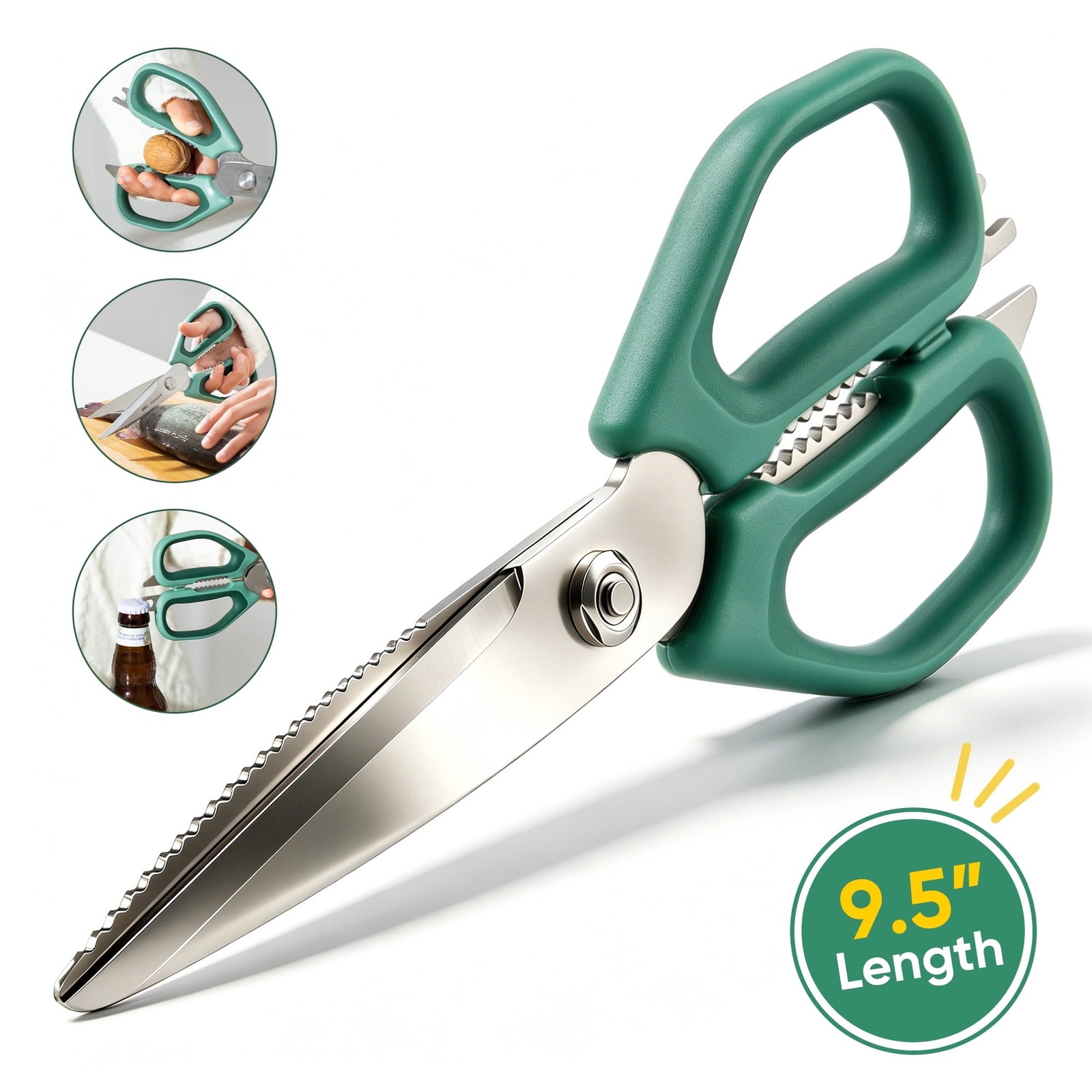 Deli 2 Pack Kitchen Scissor 5 in 1
