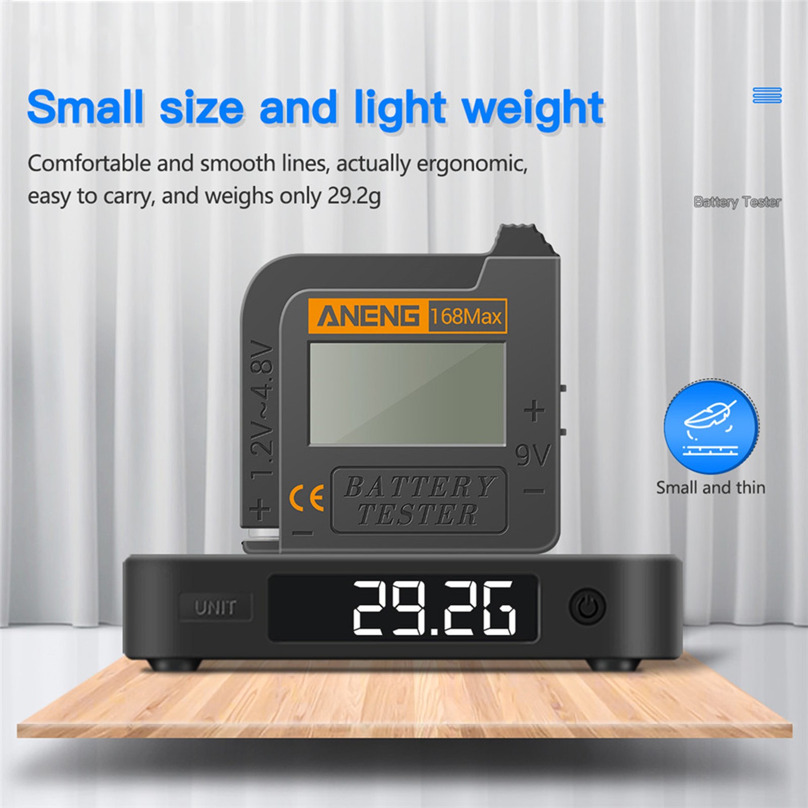Battery Tester 9V AA AAA Button Cell Universal LCD Digital Display Battery Teste