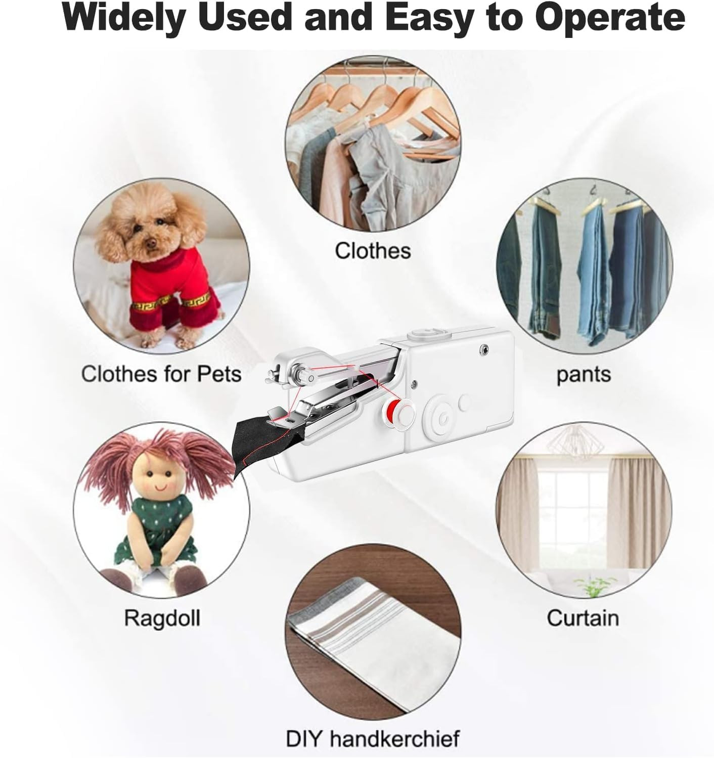 Handheld Sewing Machine, Portable & Cordless Mini Sewing Machine for | Beginners
