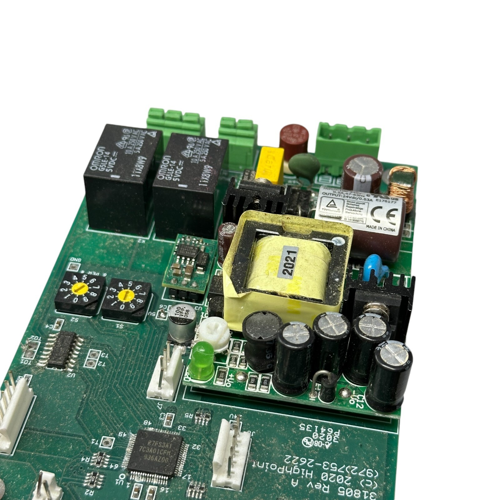 Highpoint Design 31805 Rev A Circuit Board with Omron G5LE-14