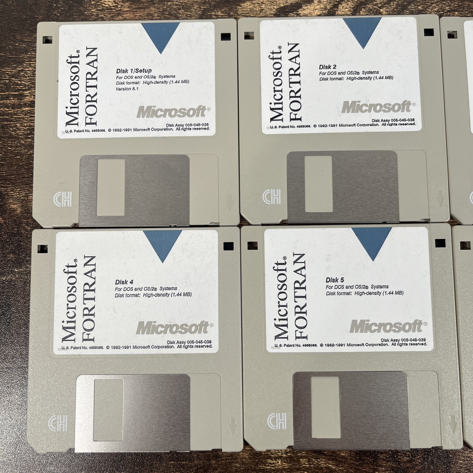 Vintage Microsoft FORTRAN for DOS Os/2 Floppy Disk 3.5”