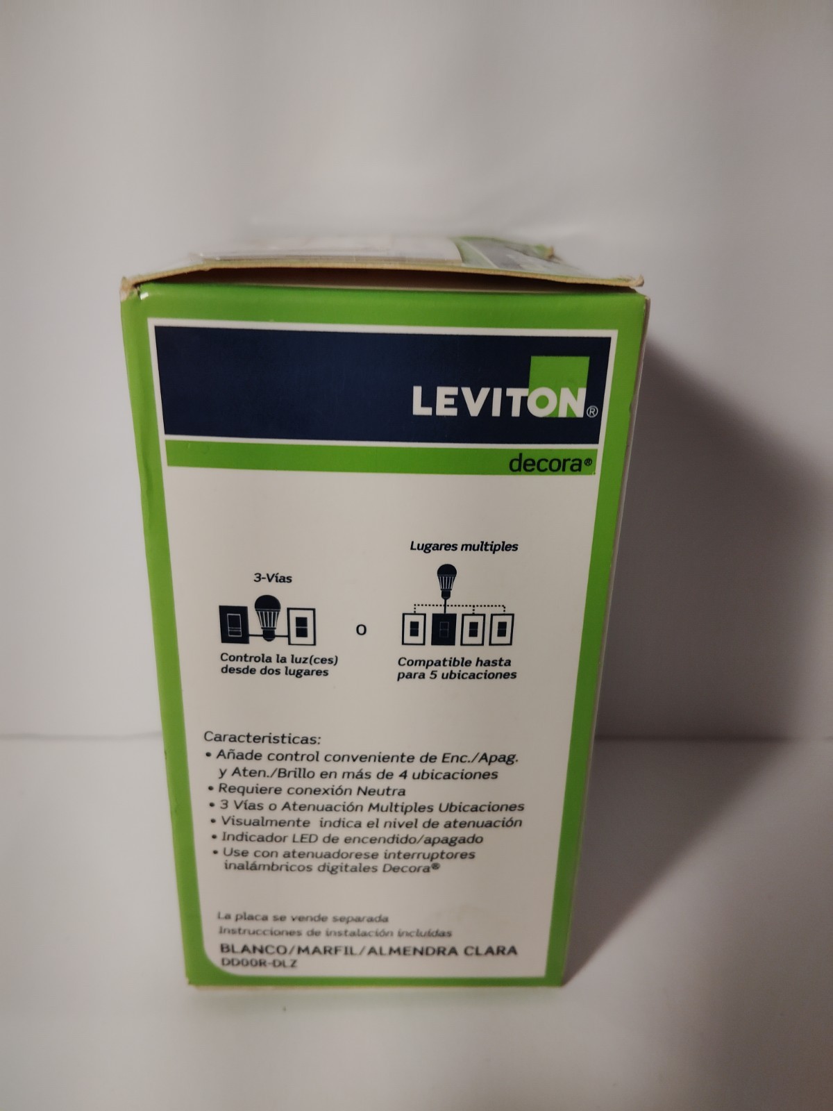 Leviton DD00R-DLZ Decora switch for multi-location 120V