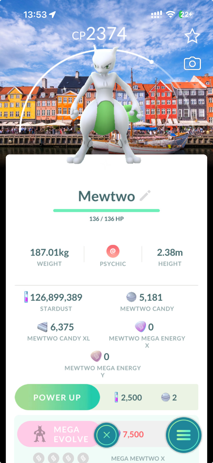 Pokémon Shiny Mewtwo Copenhagen background Go Fest 2026 - Trade20kStardust