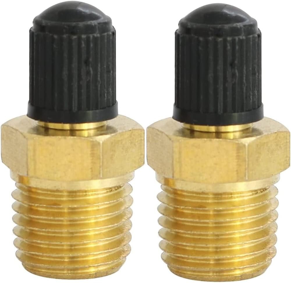 Schrader Valve Core 2pcs 1/4 NPT Air Compressor Tank