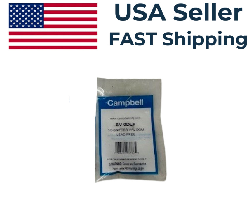 Campbell AIR Valve 1/8"- Snifter Val Don Lead Free  - SV 0DLF