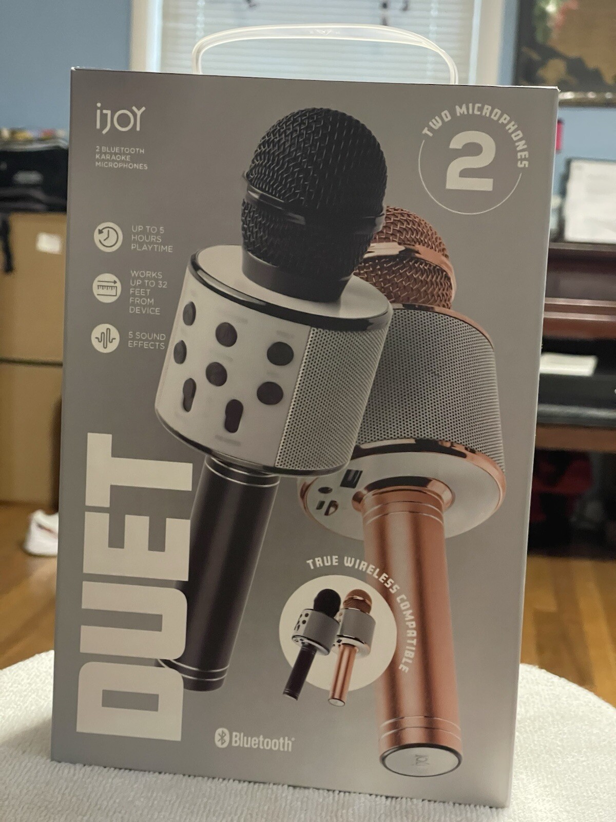 2pk Vibes Duet Karaoke Wireless Mic Have Fun,Sing Along To Your Family & Friends