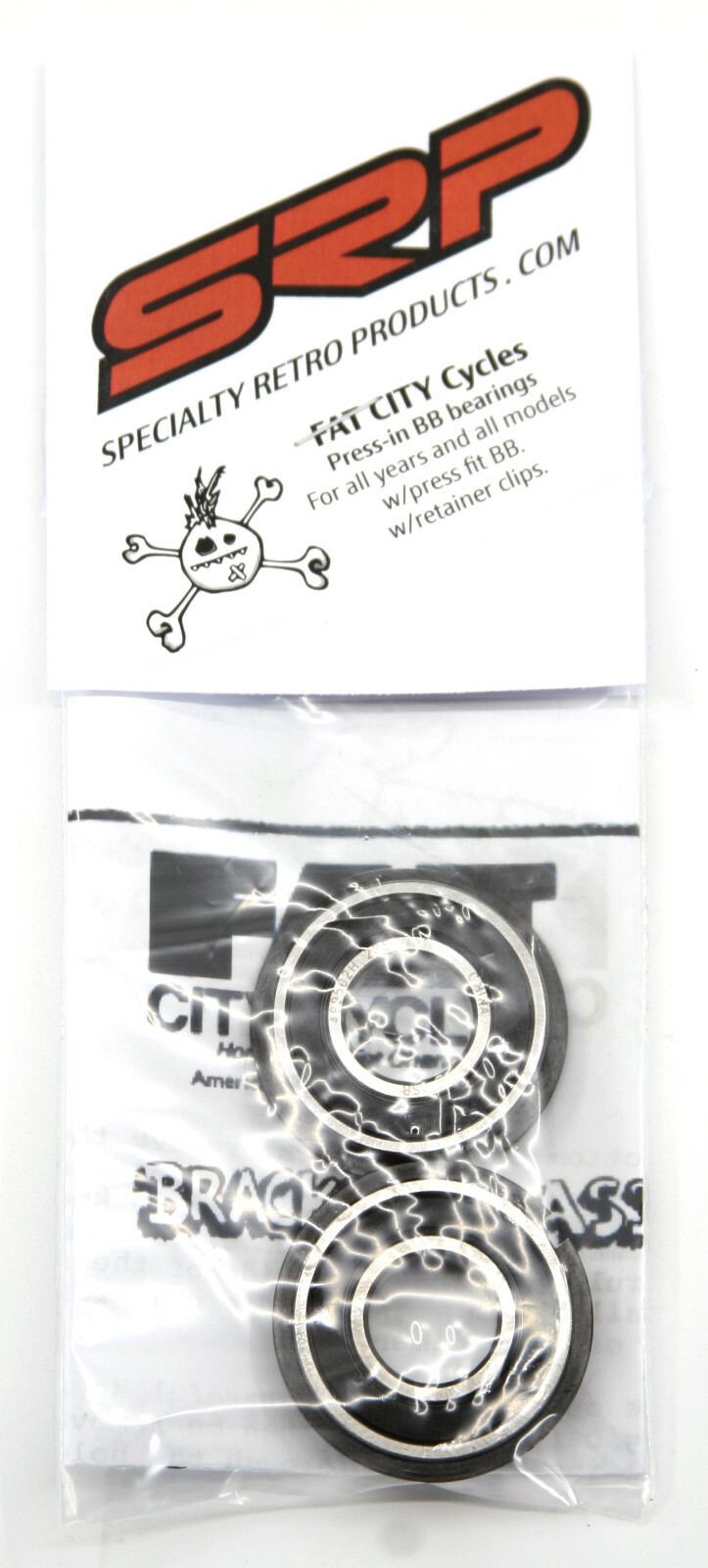 FAT CITY Cycles press-in bottom bracket bearings by SRP (CHANCE press-fit)
