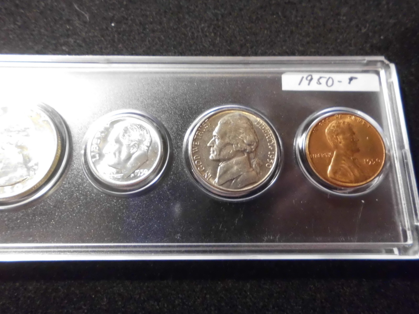 1950 P/D/S GEM UNCIRCULATED B/U MINT SET - 90% SILVER -