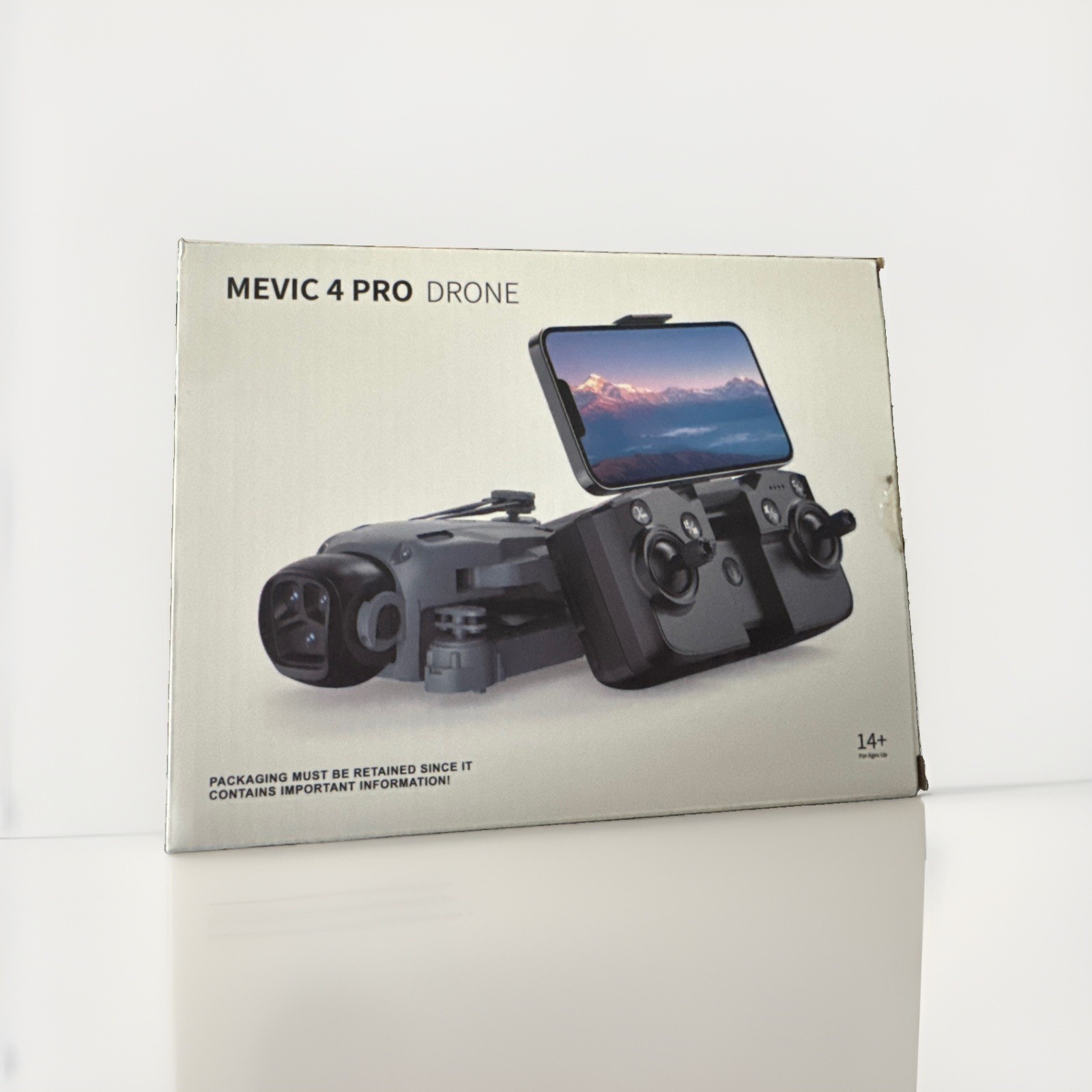 Mevic 4 Pro S117 MAX Quadcopter Drone Gray Camera Gesture Control 360 Roll