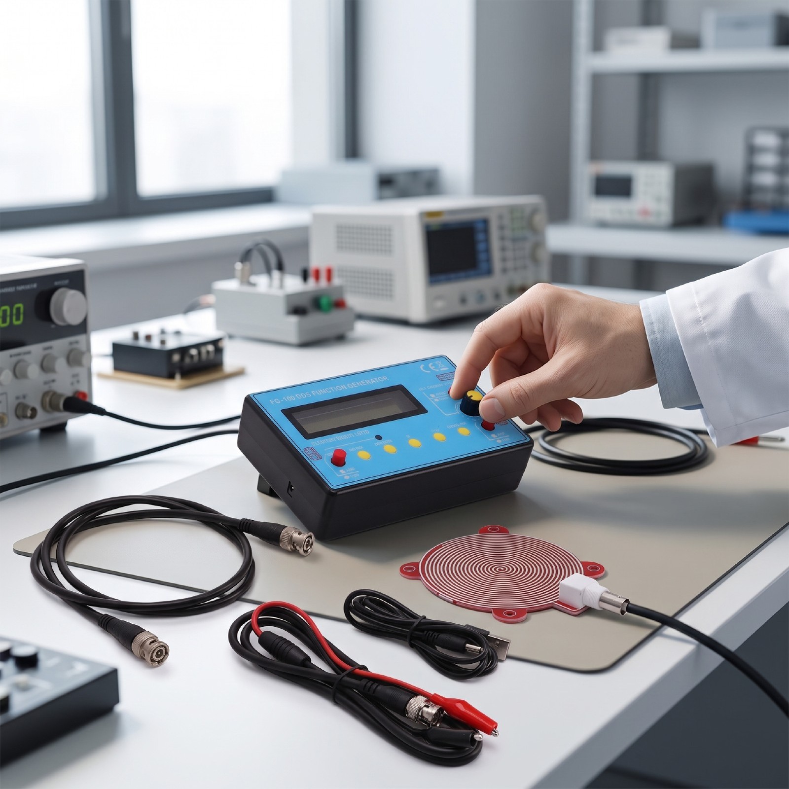 DDS Function Signal Generator Frequency Counter For Electronic Circuit Testi DSO