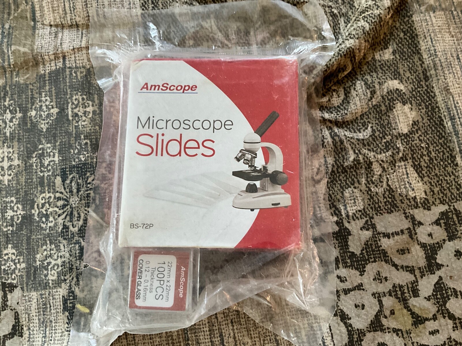AmScope 50 Pre-Cleaned Blank Microscope Slides & 100 22x22mm Square Cover Glass