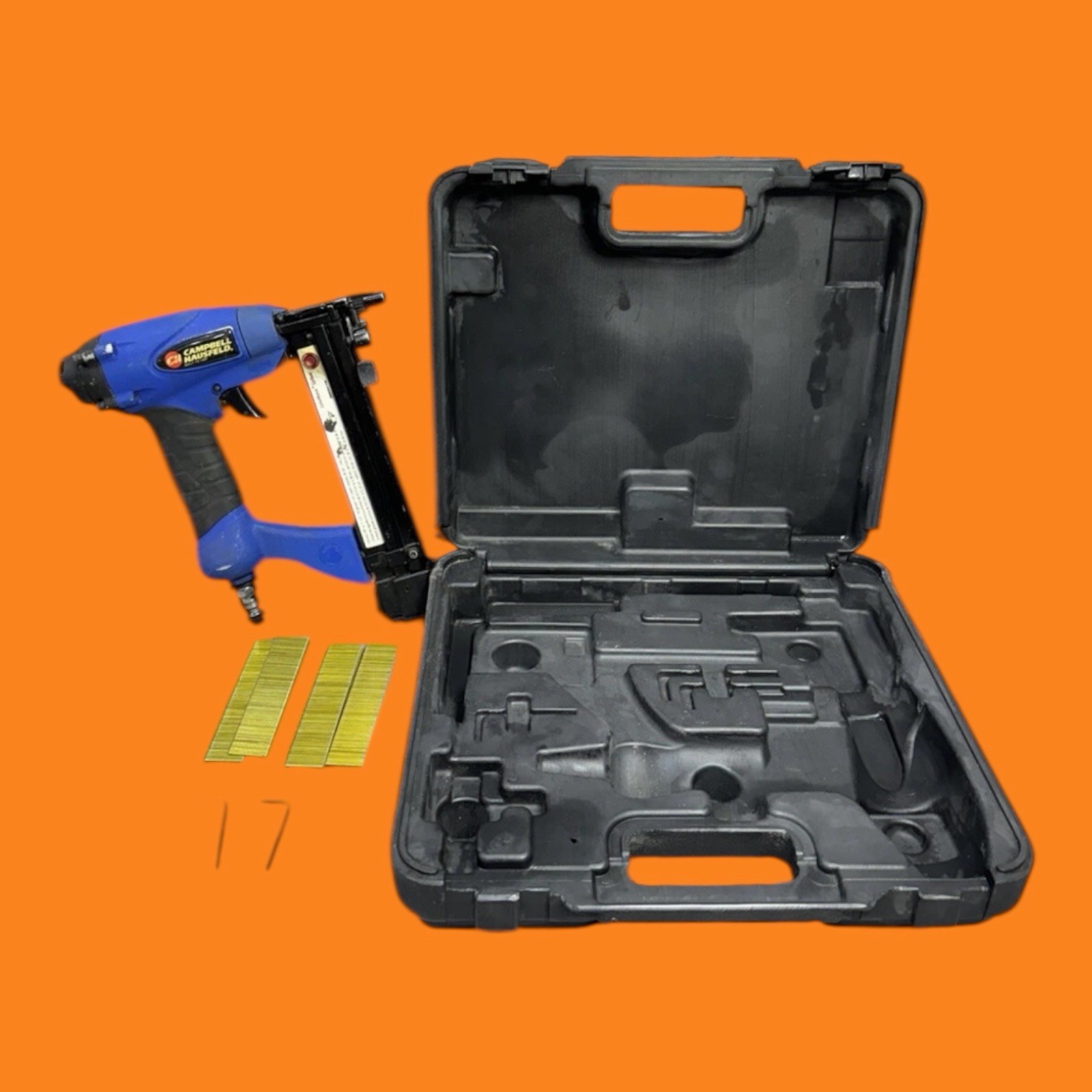 Campbell Hausfeld 2-1 Air Staple Nailer 3/8 To 1-1/4 DK558900AV Bundle Lot Case