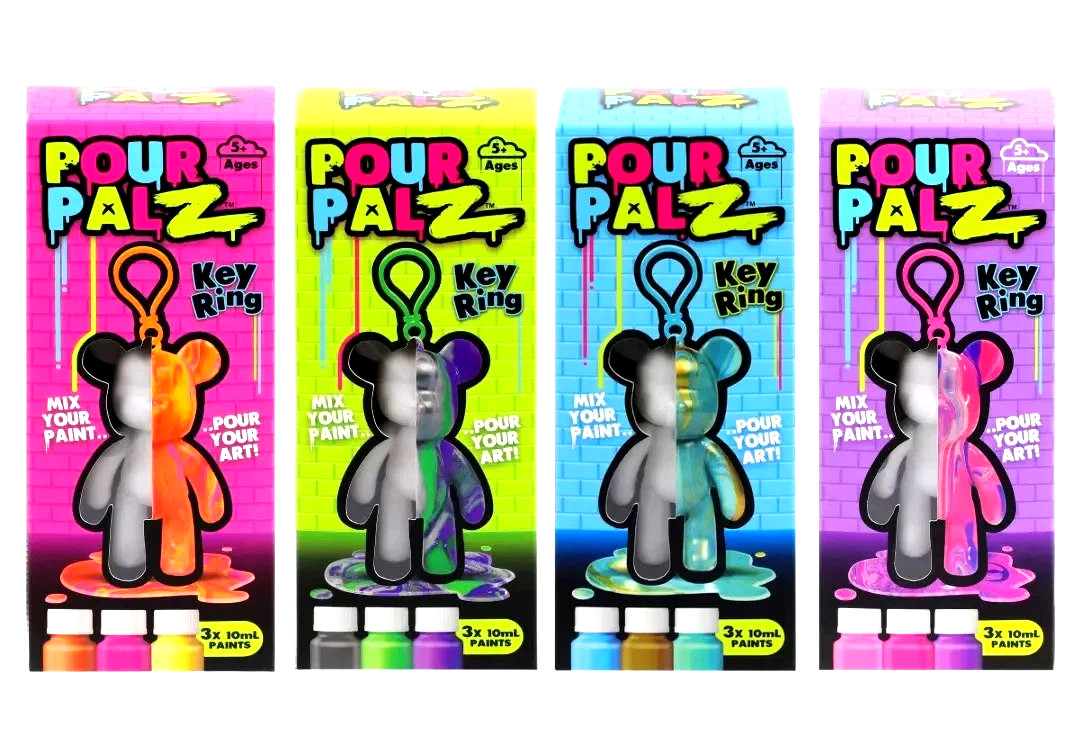Toy Monster Int. **POUR PALZ KEY CHAIN KIT** NIB 4 Color ways to pick from