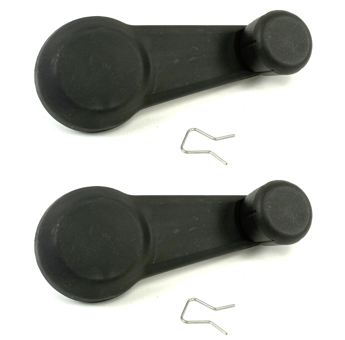 2 NEW Manual Window Crank Handles Grey for 2004-2012 Chevy Colorado GMC Canyon