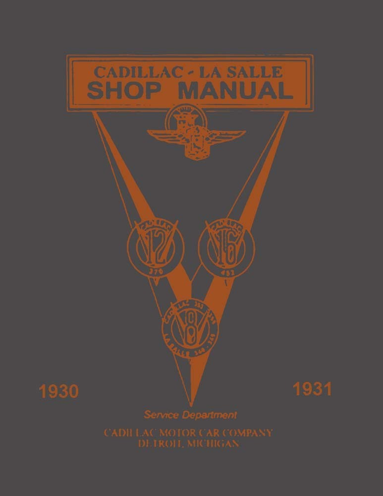 1930-1931 Cadillac LASALLE - ALL MODELS Factory Shop Service Manual