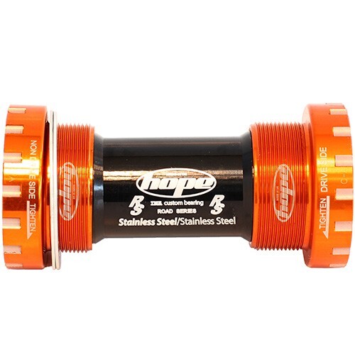 Hope Road BSA Bottom Bracket 24mm Threaded 68mm - Orange - Brand New