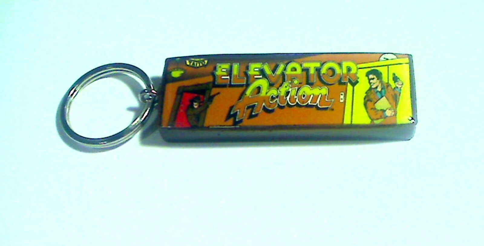Elevator Action Arcade Marquee Coin Door Keychain