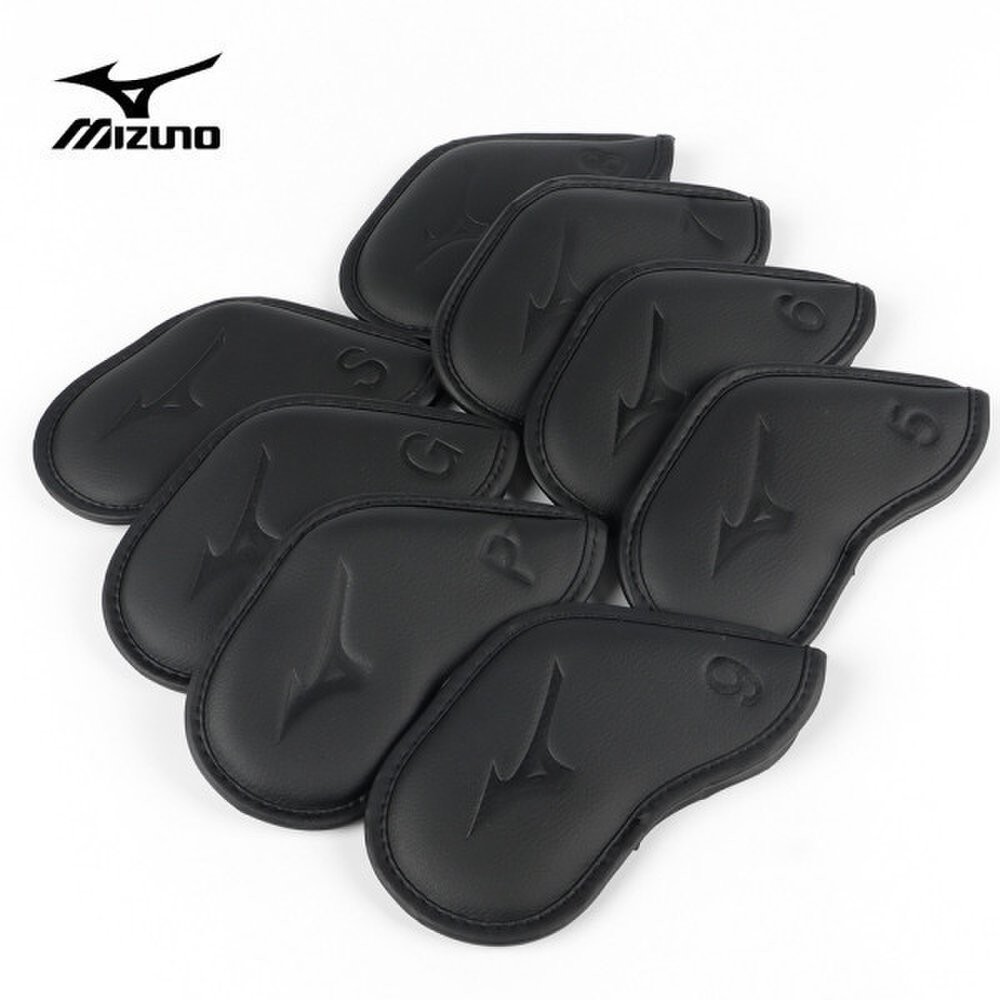 Mizuno 2024 RB Golf Iron Head Cover Set 8pcs Engraved Numbering Black Authentic