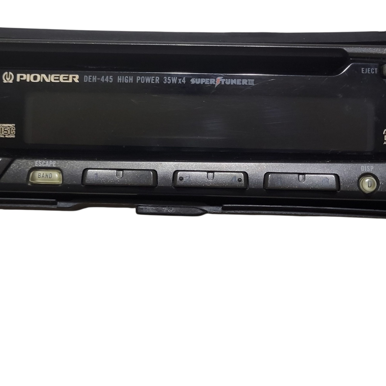 Pioneer DEH-445 Replacement Faceplate For Car Stereo Radio 35W x 4 Super Tuner