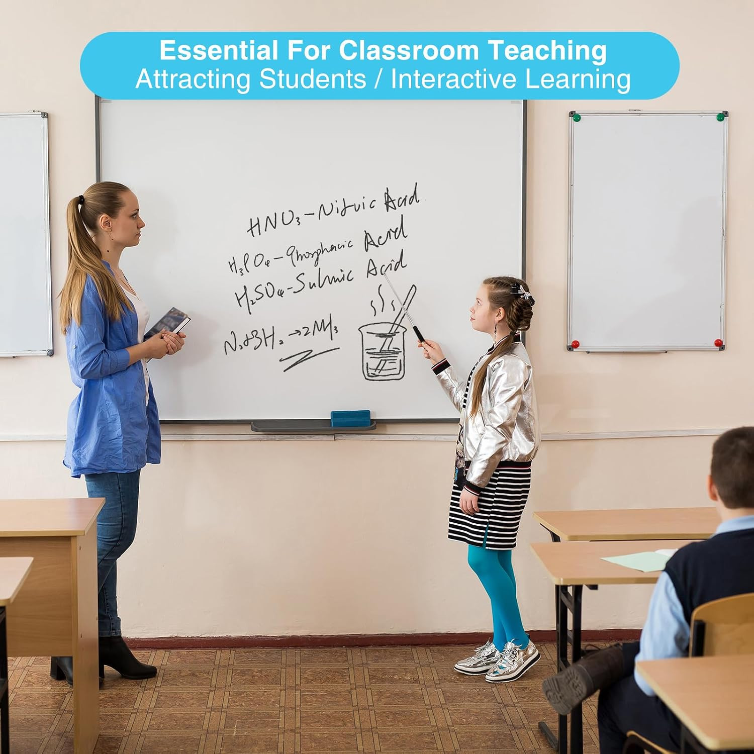 Retractable Pointer for Teachers-37.7" Telescoping Stylus Pen for Touchscreen...