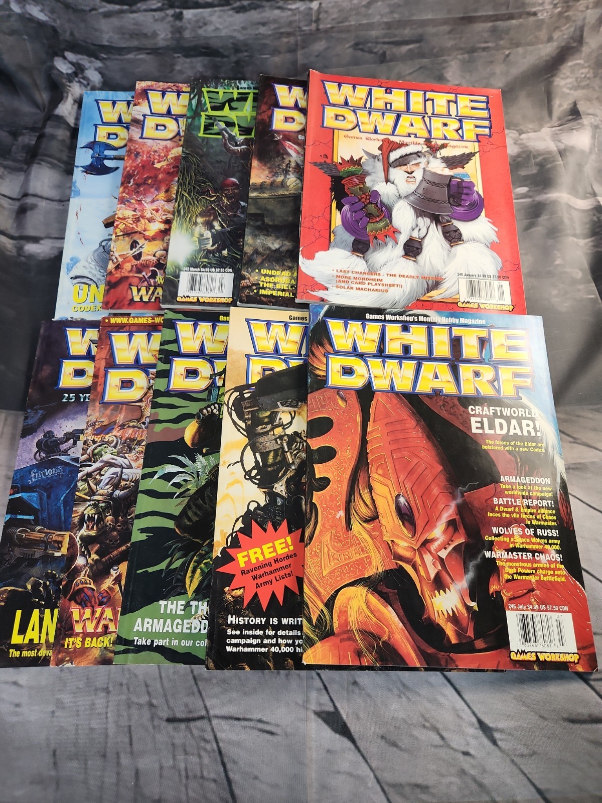 White Dwarf Magazine Lot Issues 240- 249