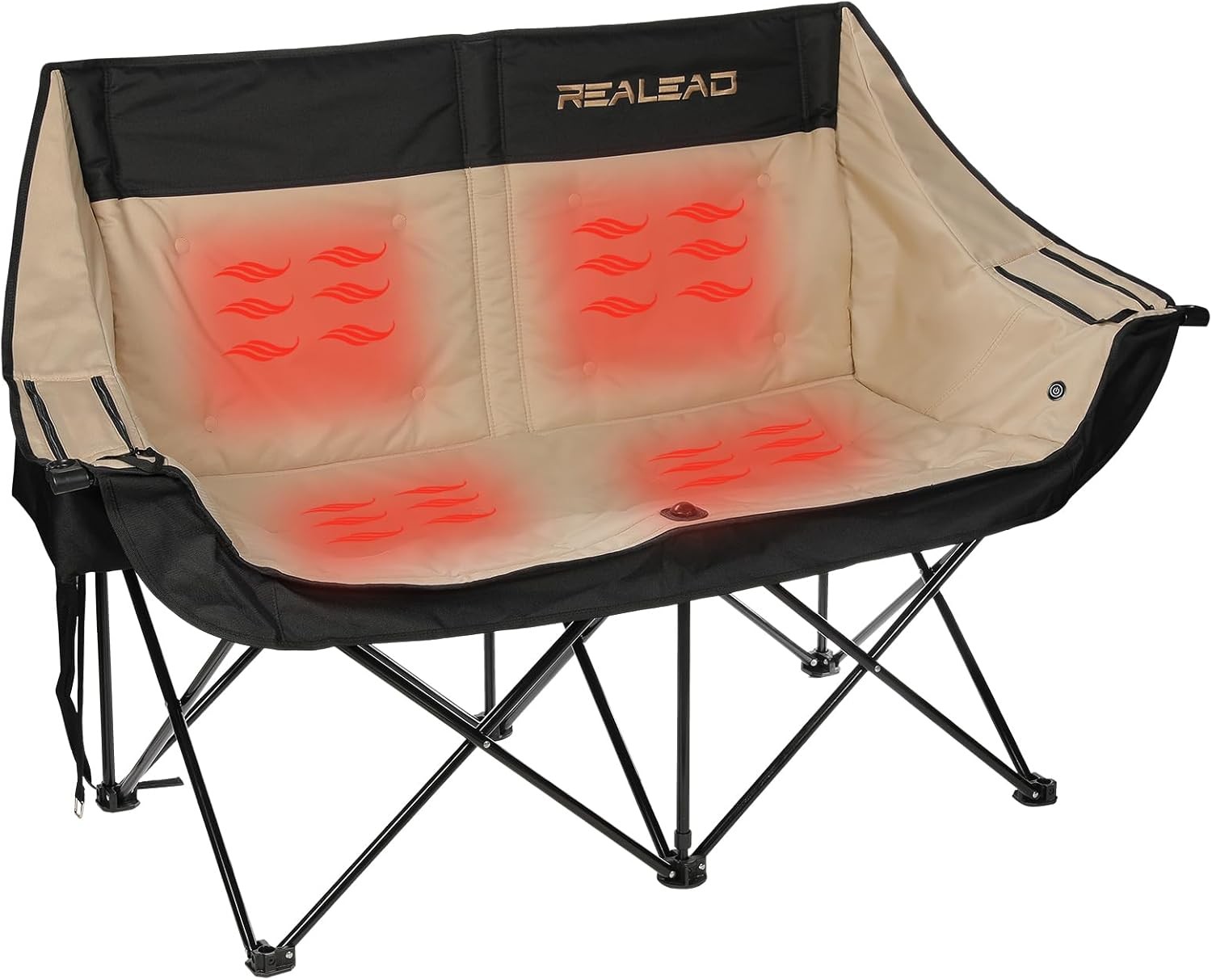 Heated Double Cping Chair - Heated Loveseat Cping Chairs for