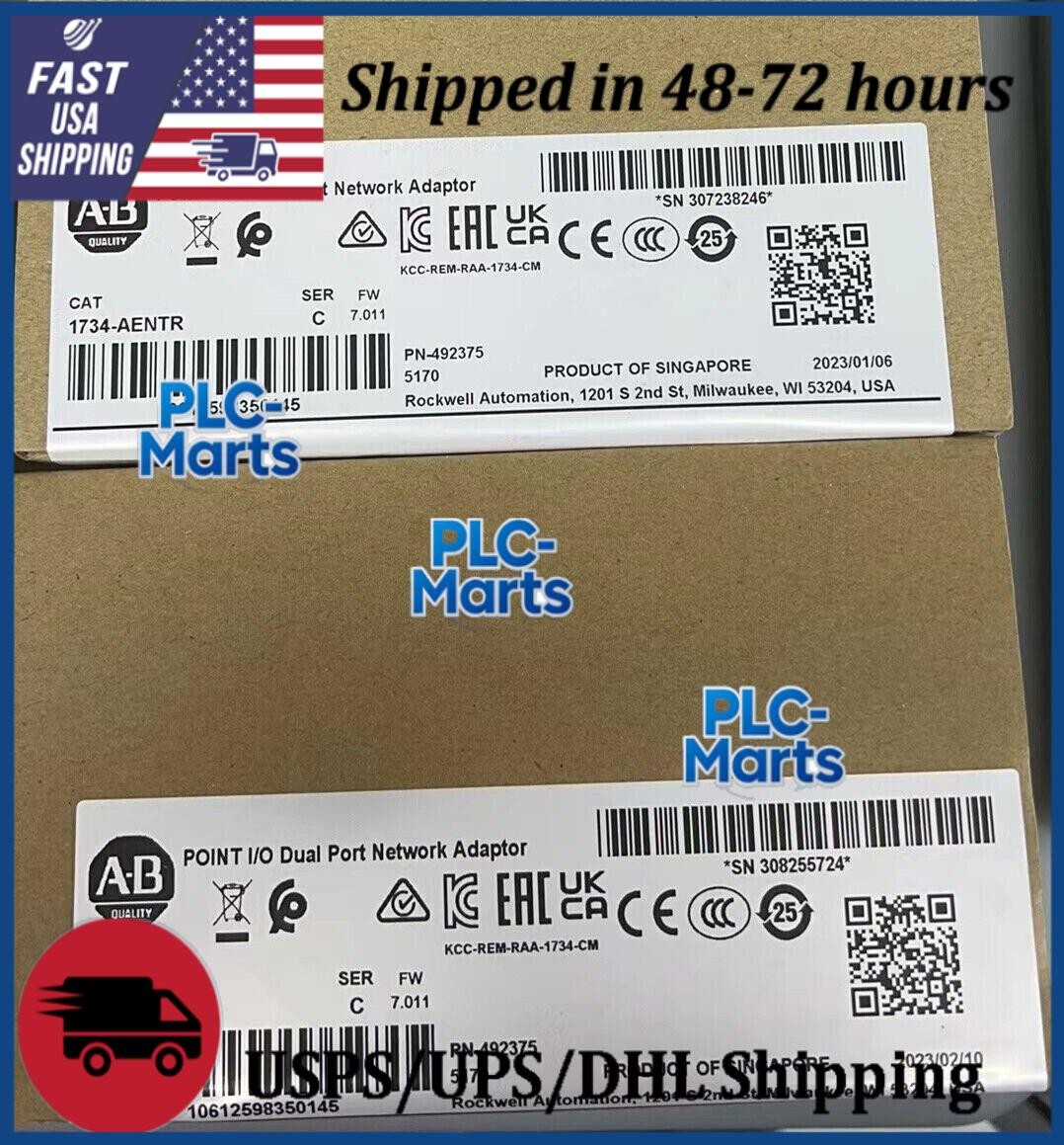 NEW Factory Sealed AB 1734-AENTR SER C POINT I/O Dual Port Network Adaptor
