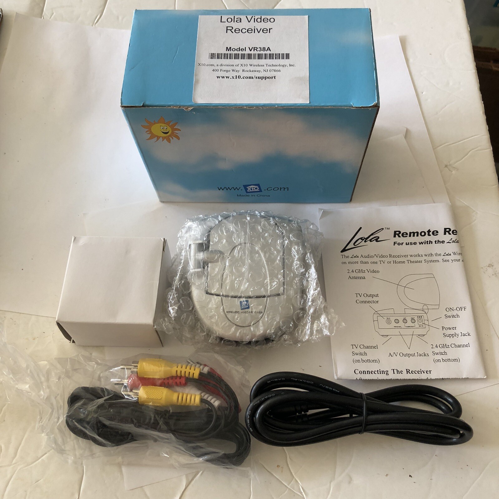 X-10 Video Receiver VR36A “Lola” With Audio @E
