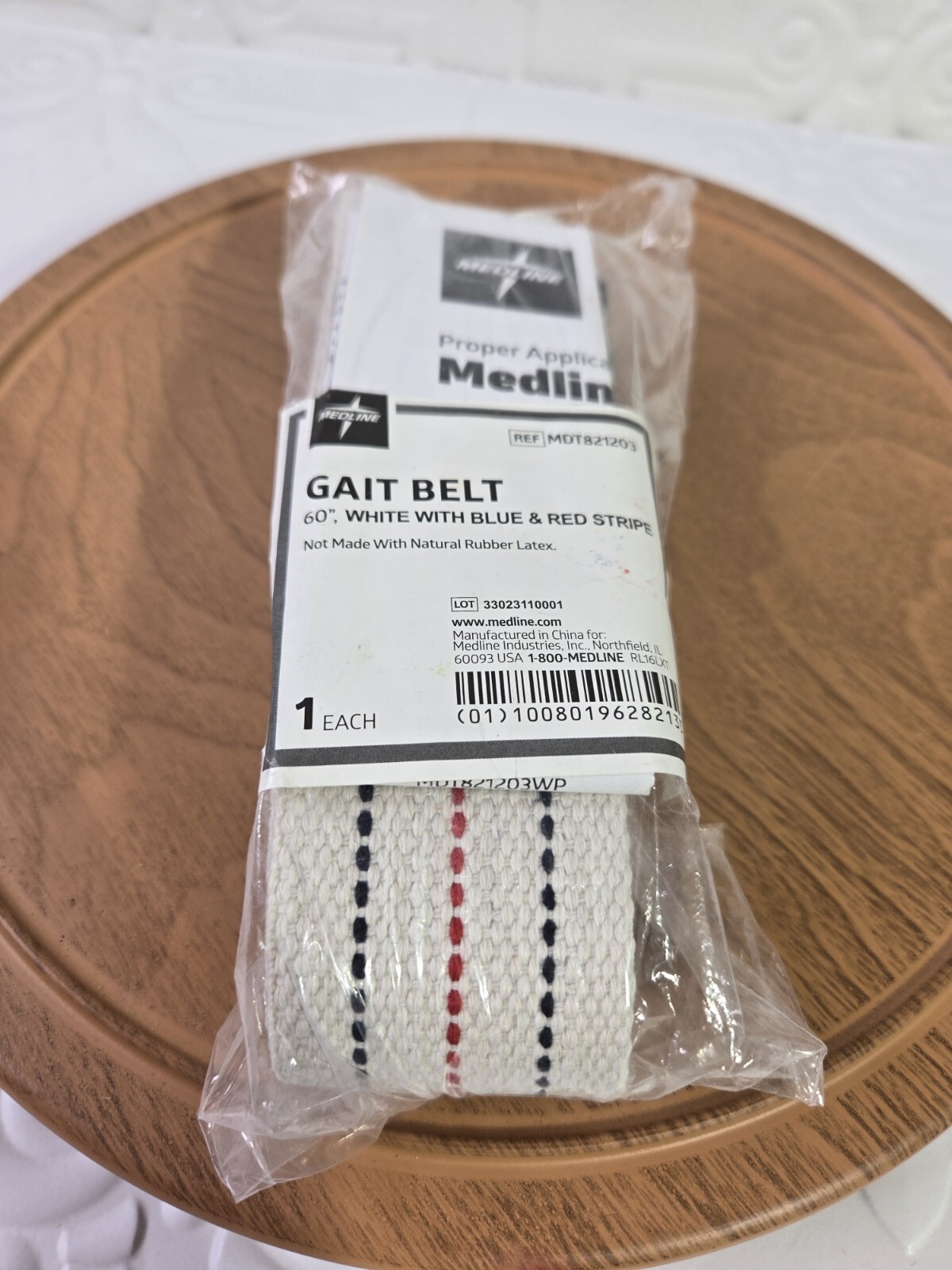 Patient Transfer Gait Belt 60"  Walking Medline Metal Buckle MDT821203